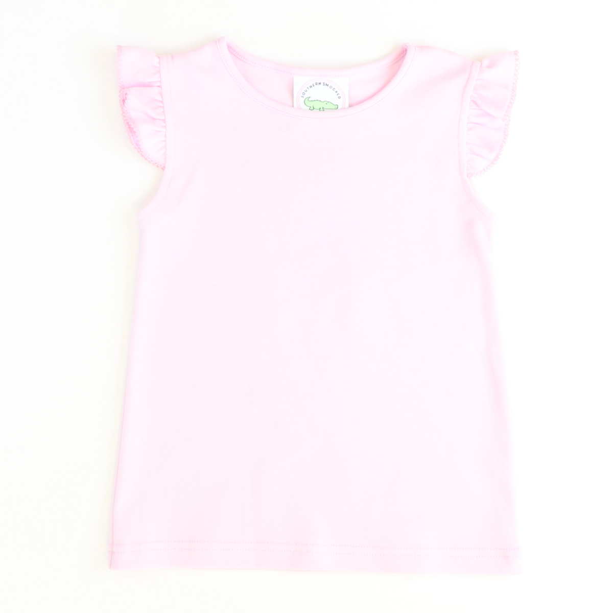 Out & About Flutter Top - Pink Knit