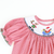 Smocked Santa & Elves Bishop - Red Mini-Gingham