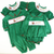 Smocked Santa & Reindeer Girl Long Bubble - Christmas Green Corduroy