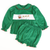 Smocked Santa & Reindeer Collared Top & Bloomer Set - Christmas Green Corduroy - Stellybelly
