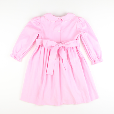 Smocked Nutcracker Collared Long Sleeve Dress - Stellybelly