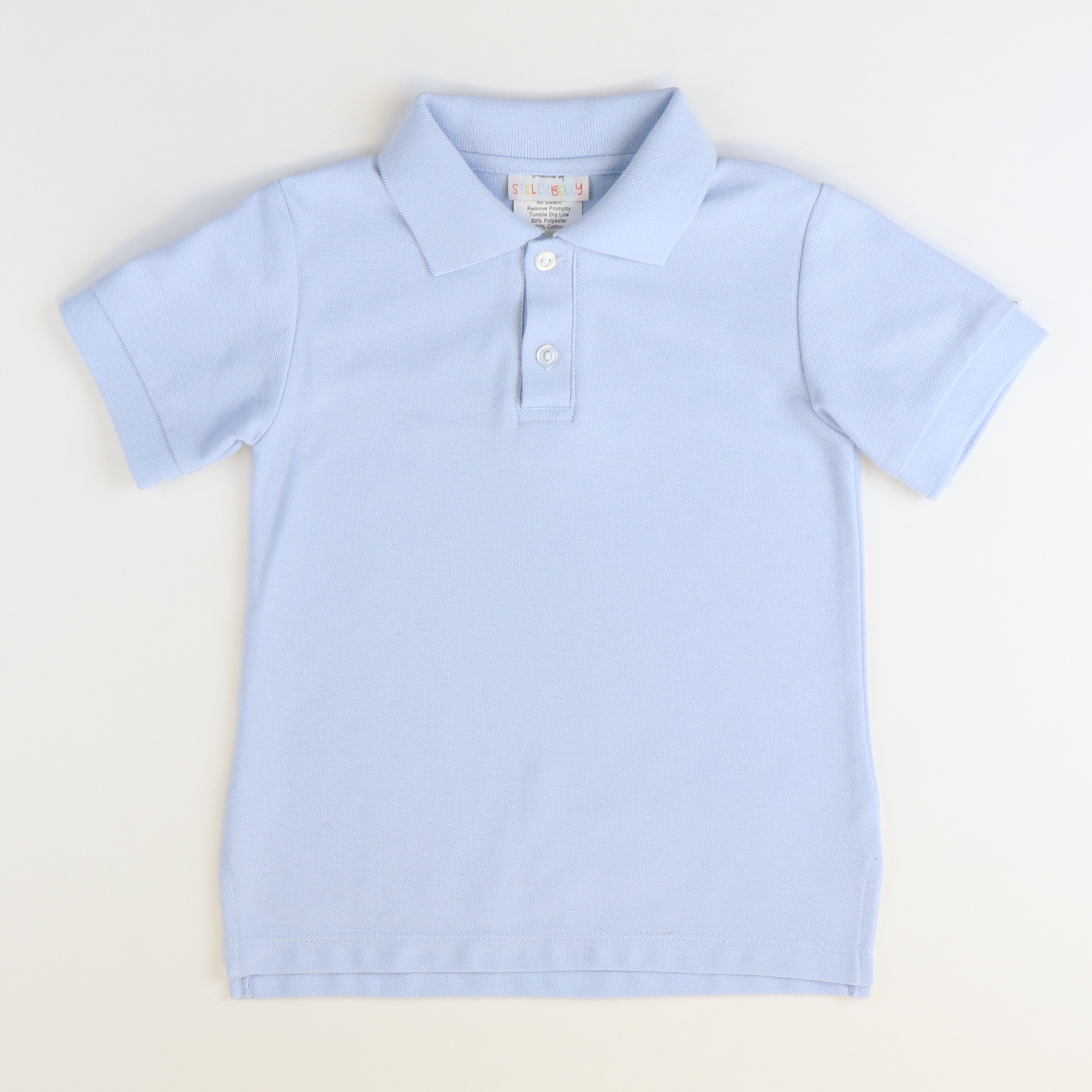 Signature Short Sleeve Polo - Light Blue Pique