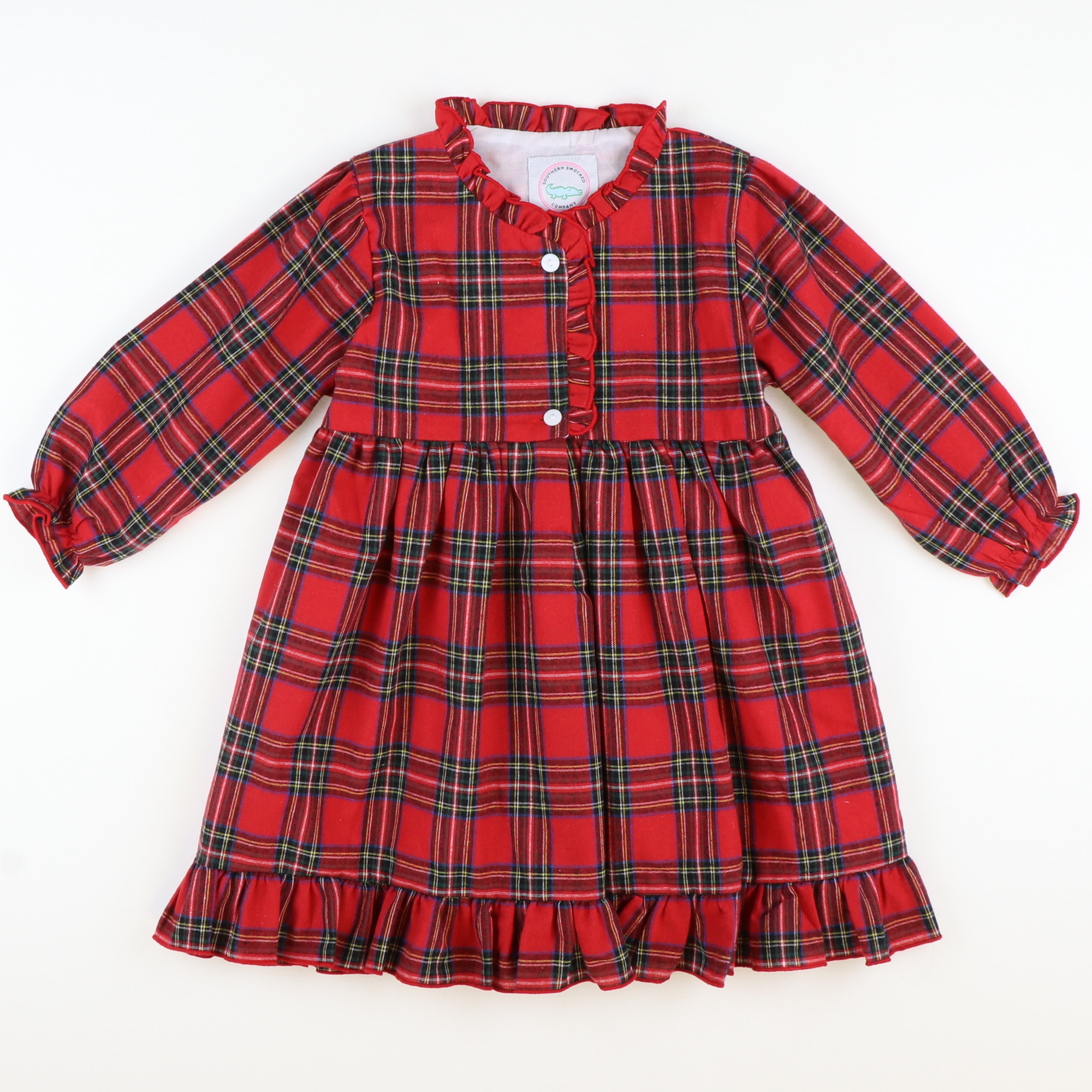 Anavini red plaid cotton gown,red plaid cotton gown,red plaid cotton  nightgown,baby girls red plaid smocked daygown,toddler girls red plaid  smocked daygown,little girls red plaid smocked daygown,red smocked nightgown  for baby girls,red smocked