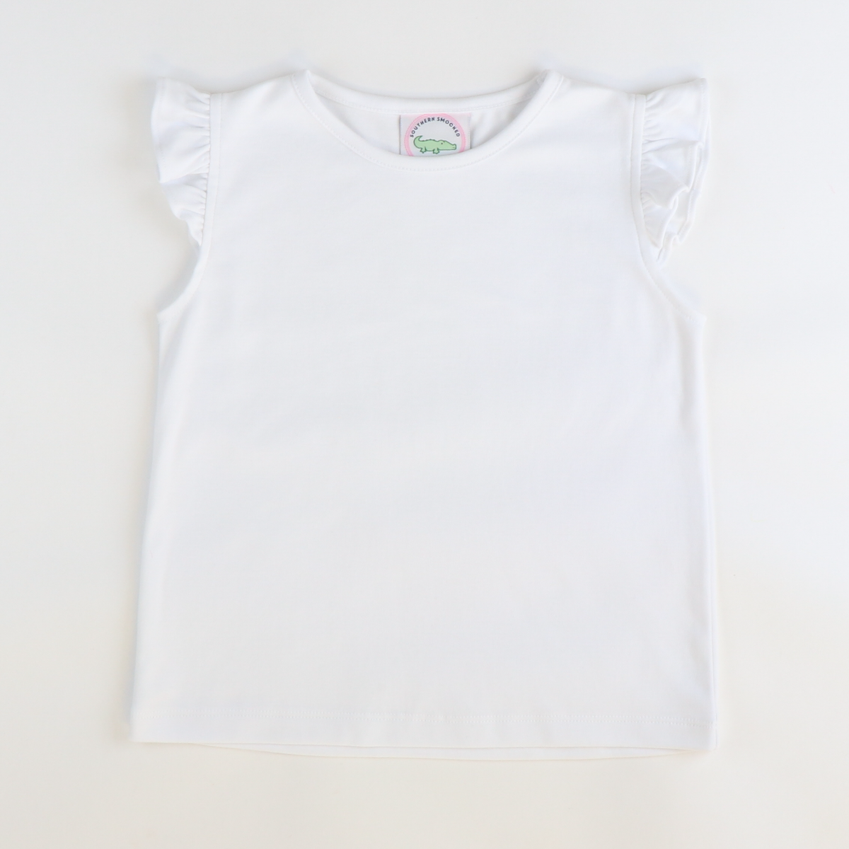 Out & About Flutter Top - White Knit