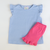 Out & About Ruffle Shorts - Fucshia Knit