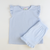 Out & About Ruffle Shorts - Light Blue Knit