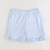 Out & About Ruffle Shorts - Light Blue Knit