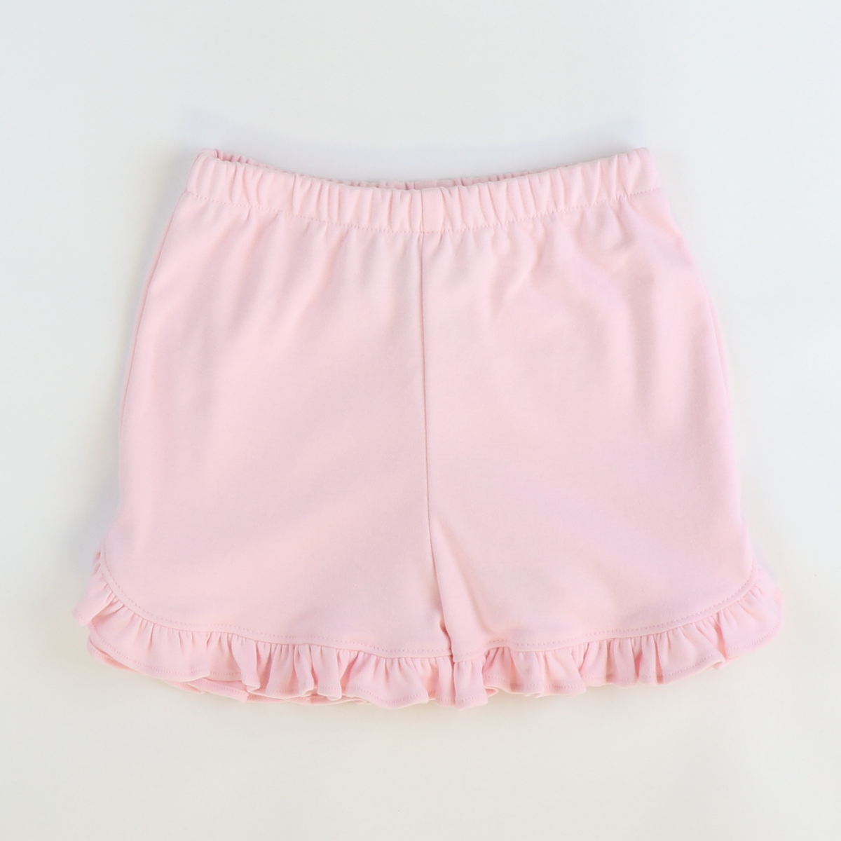 Out & About Ruffle Shorts - Pink Knit