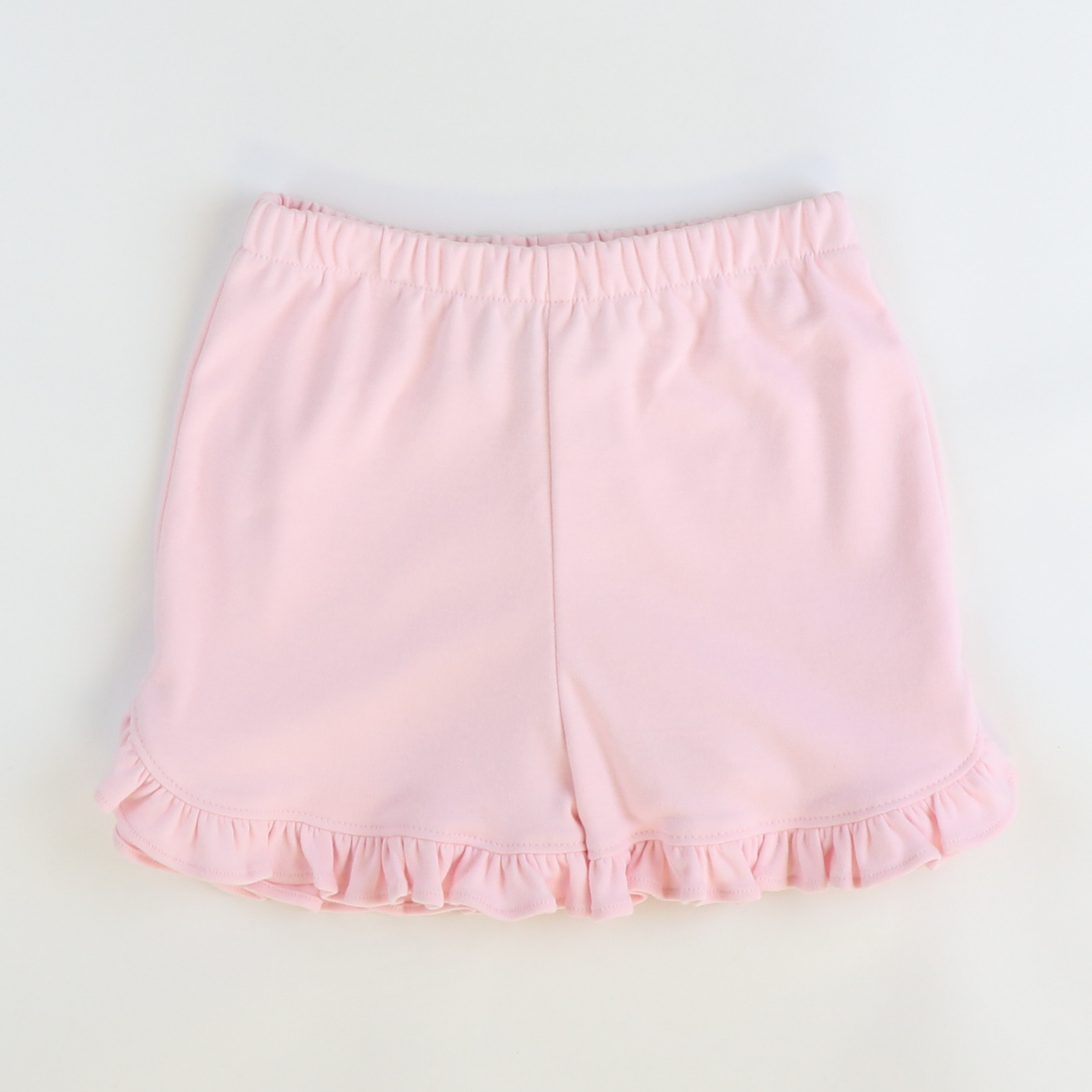 Out & About Ruffle Shorts - Pink Knit