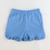Out & About Ruffle Shorts - Party Blue Knit