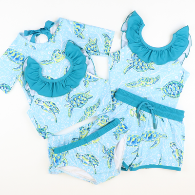 Sea Turtles Two-Piece Rash Guard