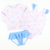 Blue Bows & Pink Check One-Piece Swimsuit