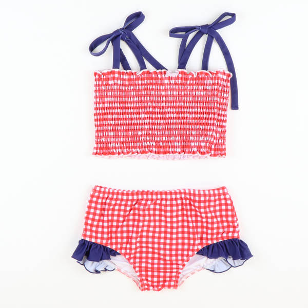 Americana Smocked TwoPiece Swimsuit Southern Smocked Co.