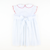 Smocked Apples & Books Collared Dress - White & Light Blue Tiny Dot - Stellybelly