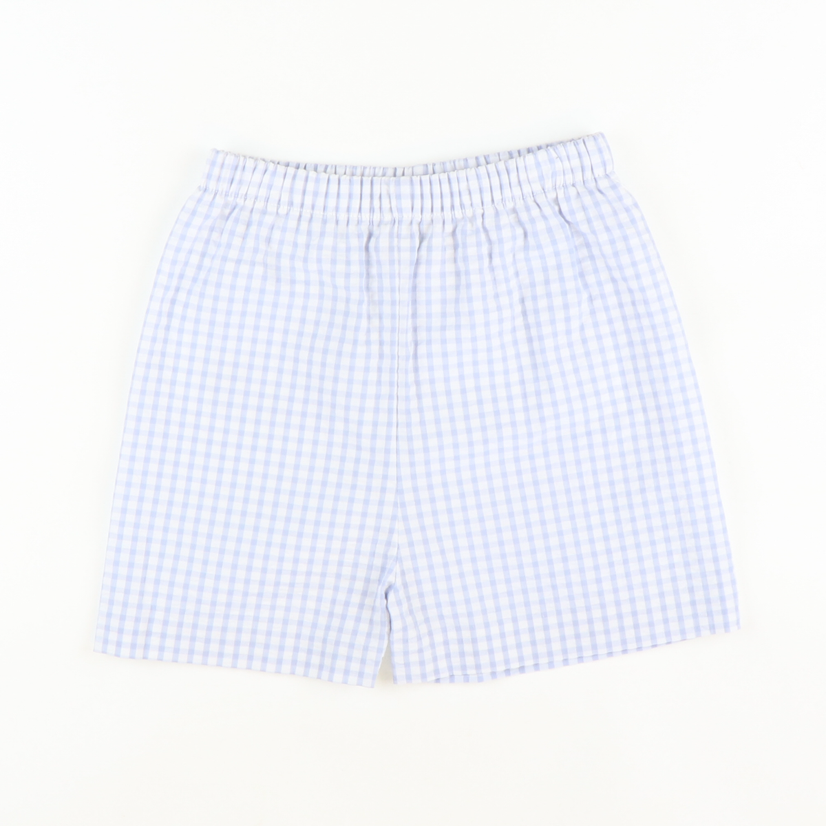 Signature Shorts - Light Blue Check Seersucker - Stellybelly