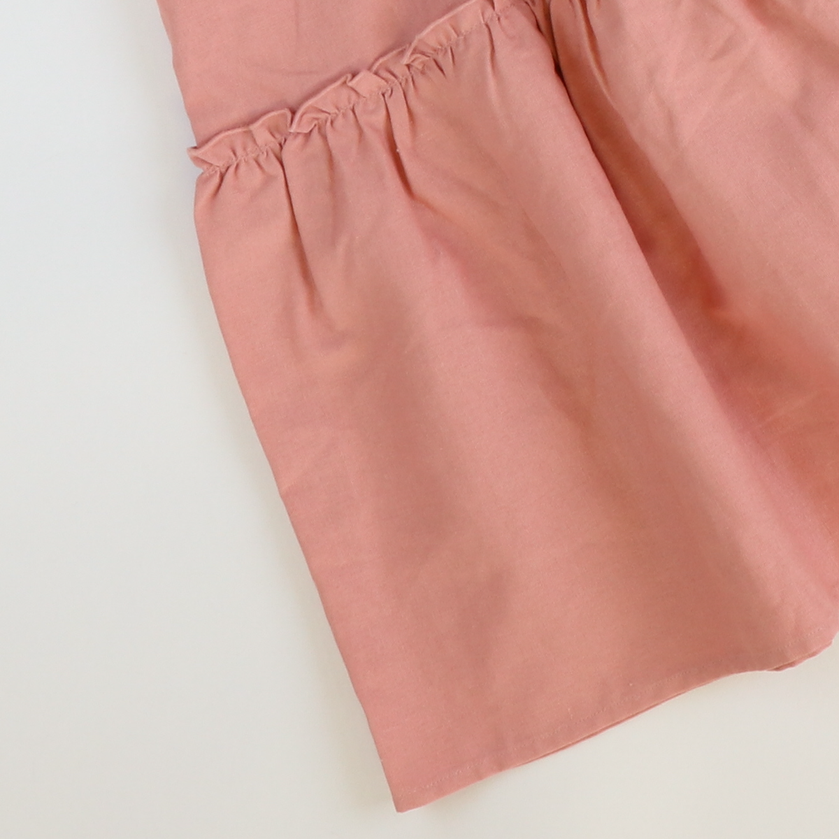 Blush Linen Smocked Long Sleeve Dress - Stellybelly