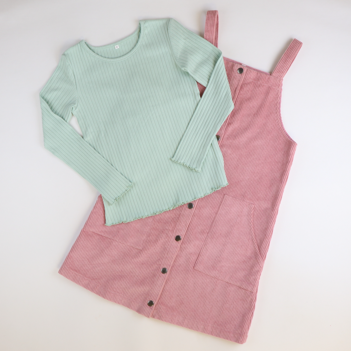 Mauve Corduroy Overall Jumper - Stellybelly