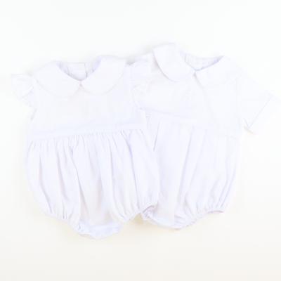 Embroidered Cross Collared Girl Bubble