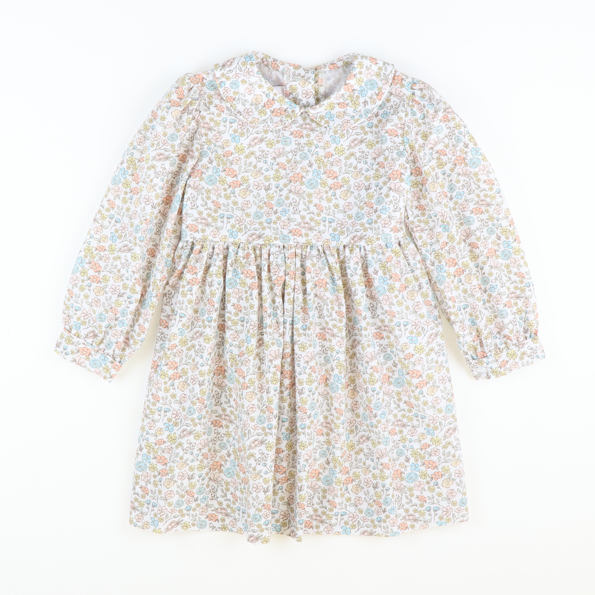 Autumn Floral Collared Dress - Stellybelly