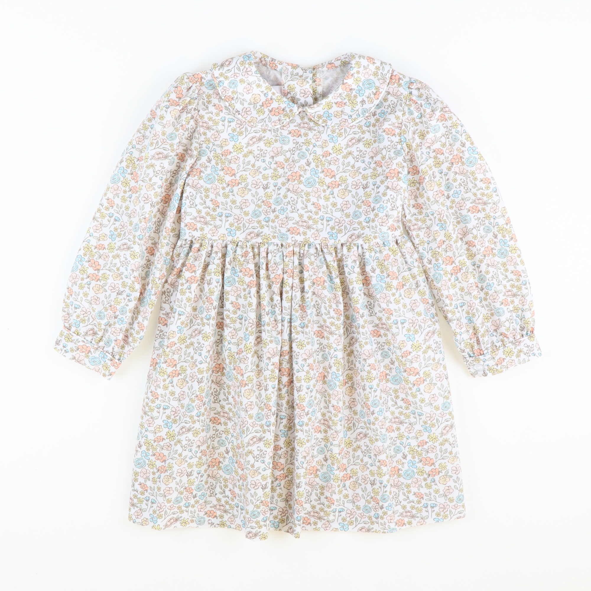 Autumn Floral Collared Dress - Stellybelly