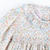 Smocked Autumn Floral Ruffle Neck Girl Bubble - Stellybelly