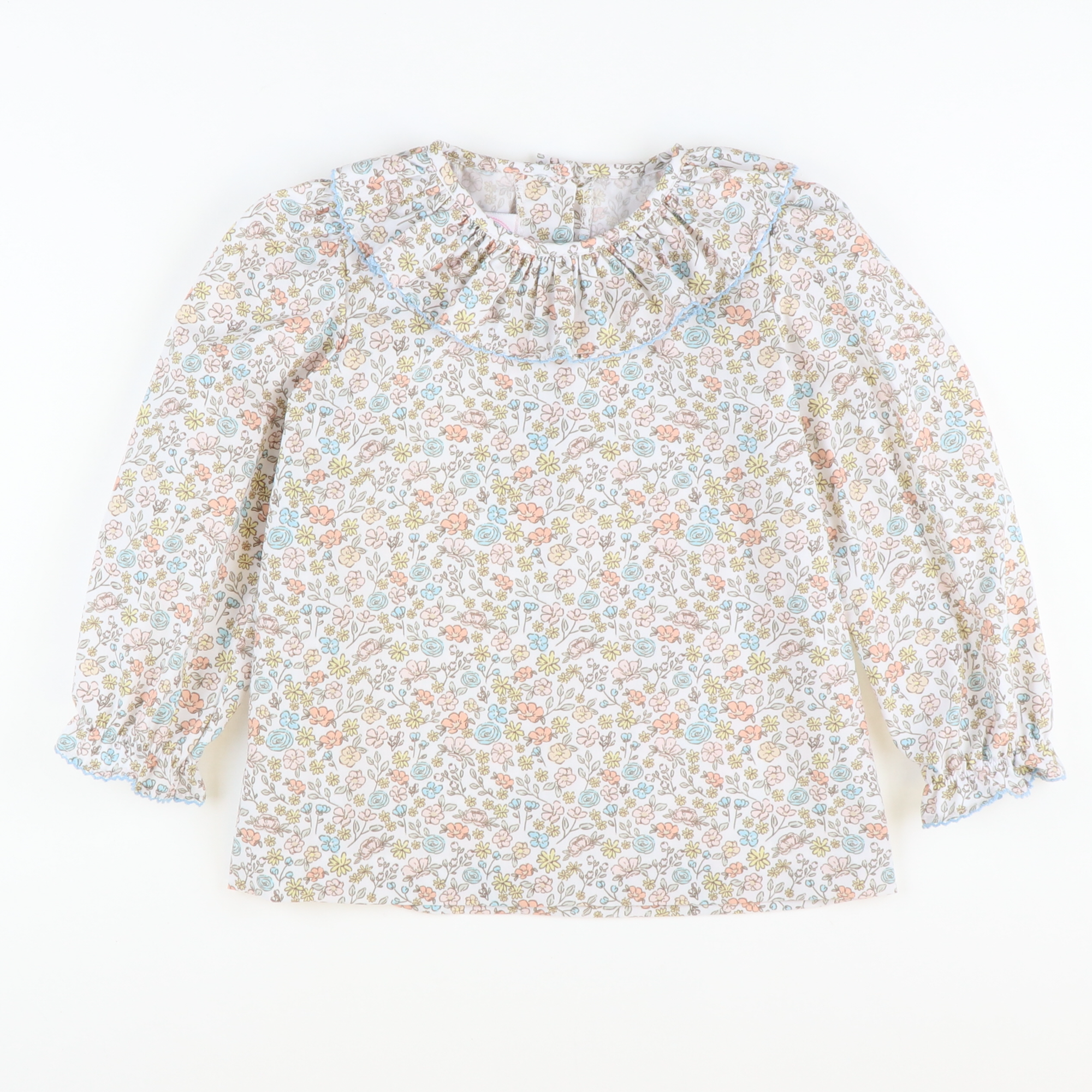 Autumn Floral Ruffle Blouse - Stellybelly