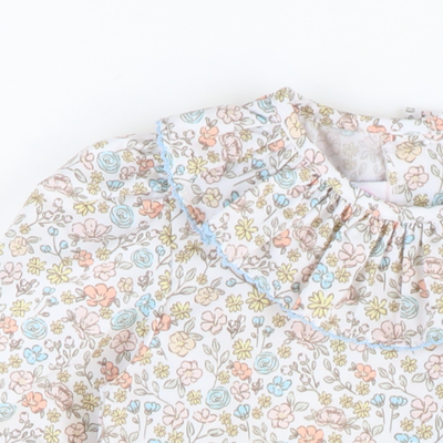 Autumn Floral Ruffle Blouse - Stellybelly