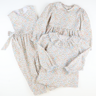 Autumn Floral Girl Long Romper - Stellybelly