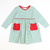 Out & About Knit L/S Pocket Dress - Christmas Green Stripe