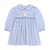 Appliquéd Labrador Dress - Royal Blue Stripe Knit - Stellybelly