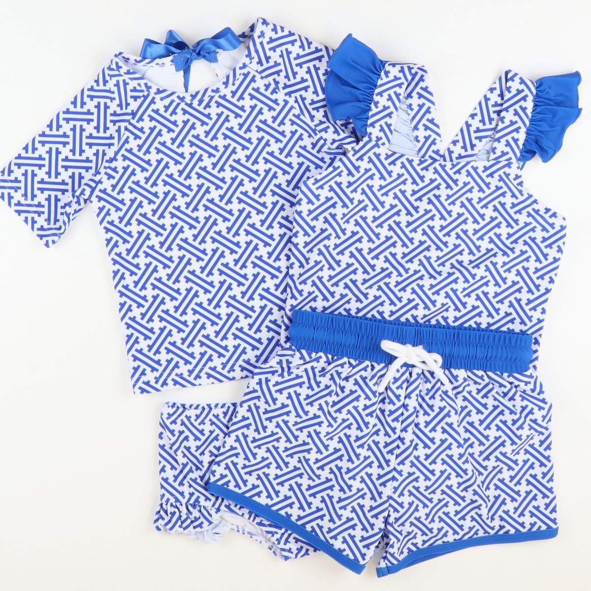 Cabana Blue Two-Piece Rash Guard