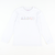 Shadow Stitch Thanksgiving Long Sleeve Shirt - White Knit