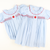 Embroidered Apple Geo Dress - Light Blue Mini Gingham - Stellybelly