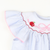 Smocked Apples & Bow Bishop - Light Blue Stripe Seersucker - Stellybelly
