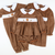 Smocked Autumn Turkeys Collared Boy Long Bubble - Cinnamon Corduroy