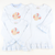Appliquéd Turkey Long Sleeve Shirt - Light Blue Stripe Knit