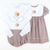 Embroidered Turkey Long Sleeve Shirt - White Knit