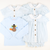 Appliquéd Turkey Long Sleeve Shirt - Light Blue Knit