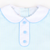 Collared Seersucker Sleeveless Top & Bloomer Set - Light Blue & Mint Stripe