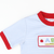 Smocked ABC & Apples Knit Shirt & Shorts Set - Light Blue Stripe & Red Knit - Stellybelly