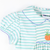 Smocked Pumpkin Collared Dress - Aqua Stripe Knit