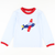 Appliquéd Airplane Long Sleeve Shirt - Light Blue Stripe Knit
