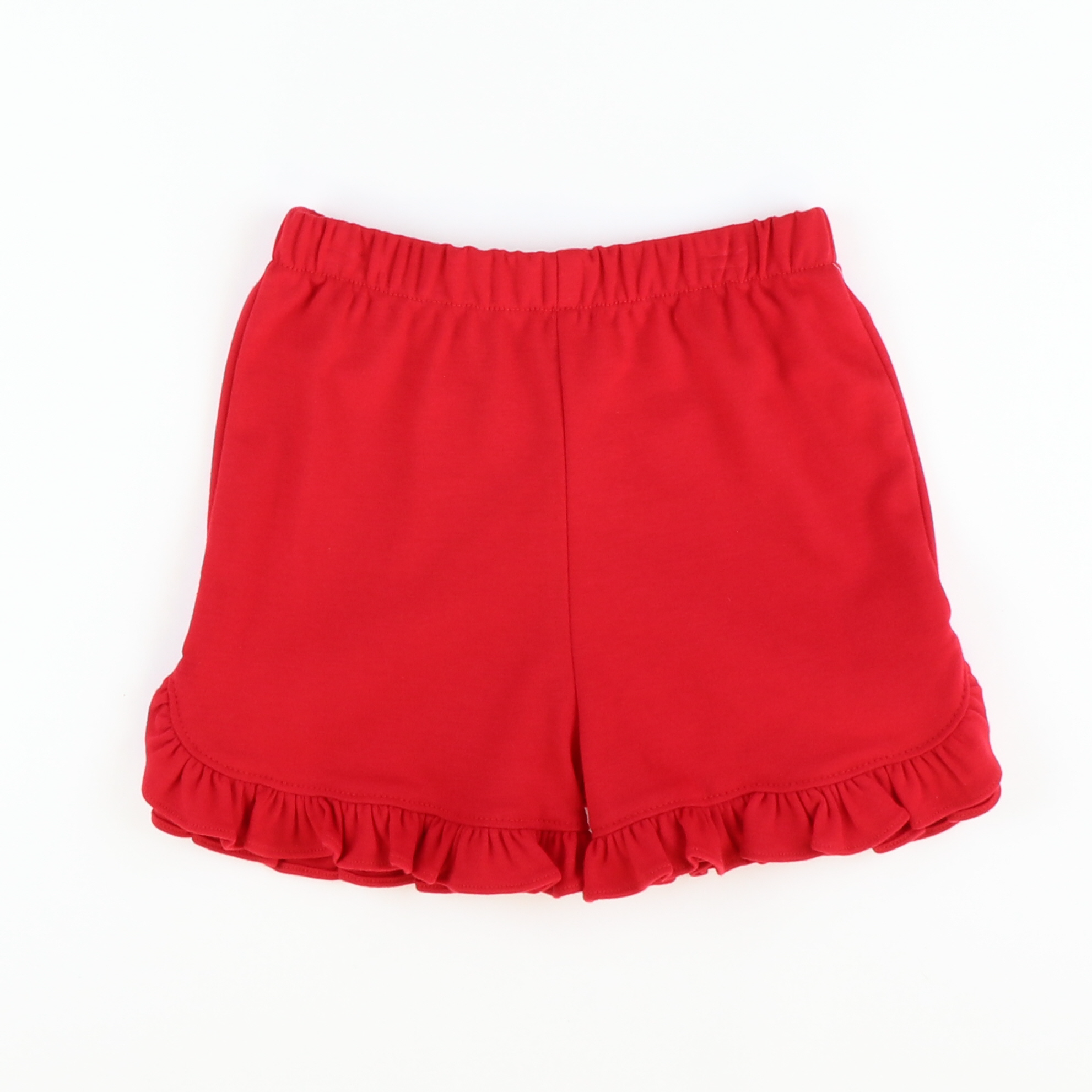 Out & About Ruffle Shorts - Red Knit - Stellybelly