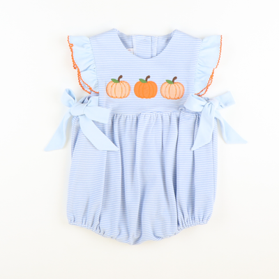 Appliqué Pumpkins Girl Bubble