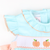 Smocked Classic Pumpkins Ruffle Neck Girl Bubble - Mint Pique