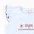 Smocked Flags and Fireworks Light Blue Knit Top