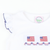 Smocked Liberty White Knit Top
