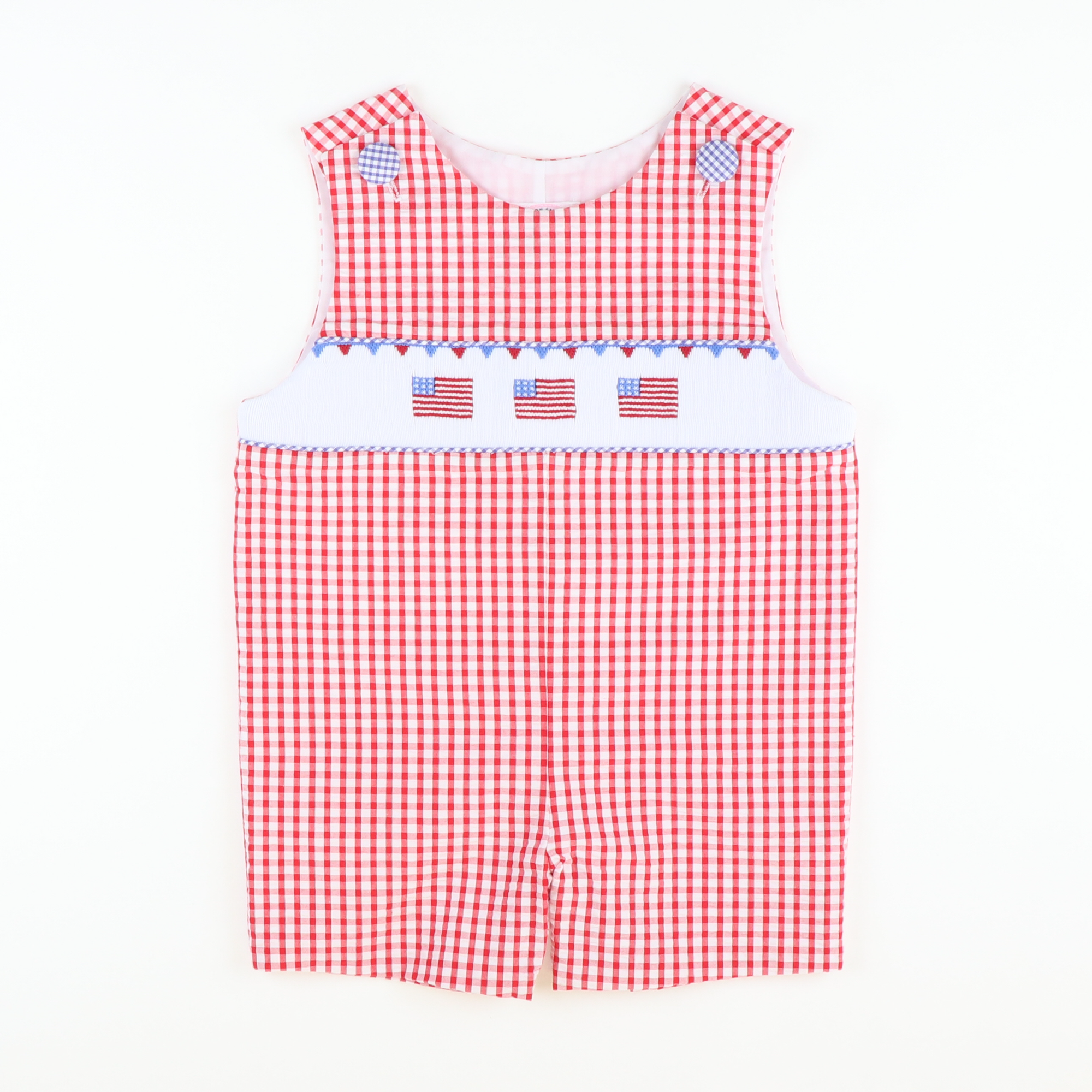 Smocked Stars and Stripes Shortall
