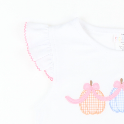 Pumpkins & Bows Appliqué Top