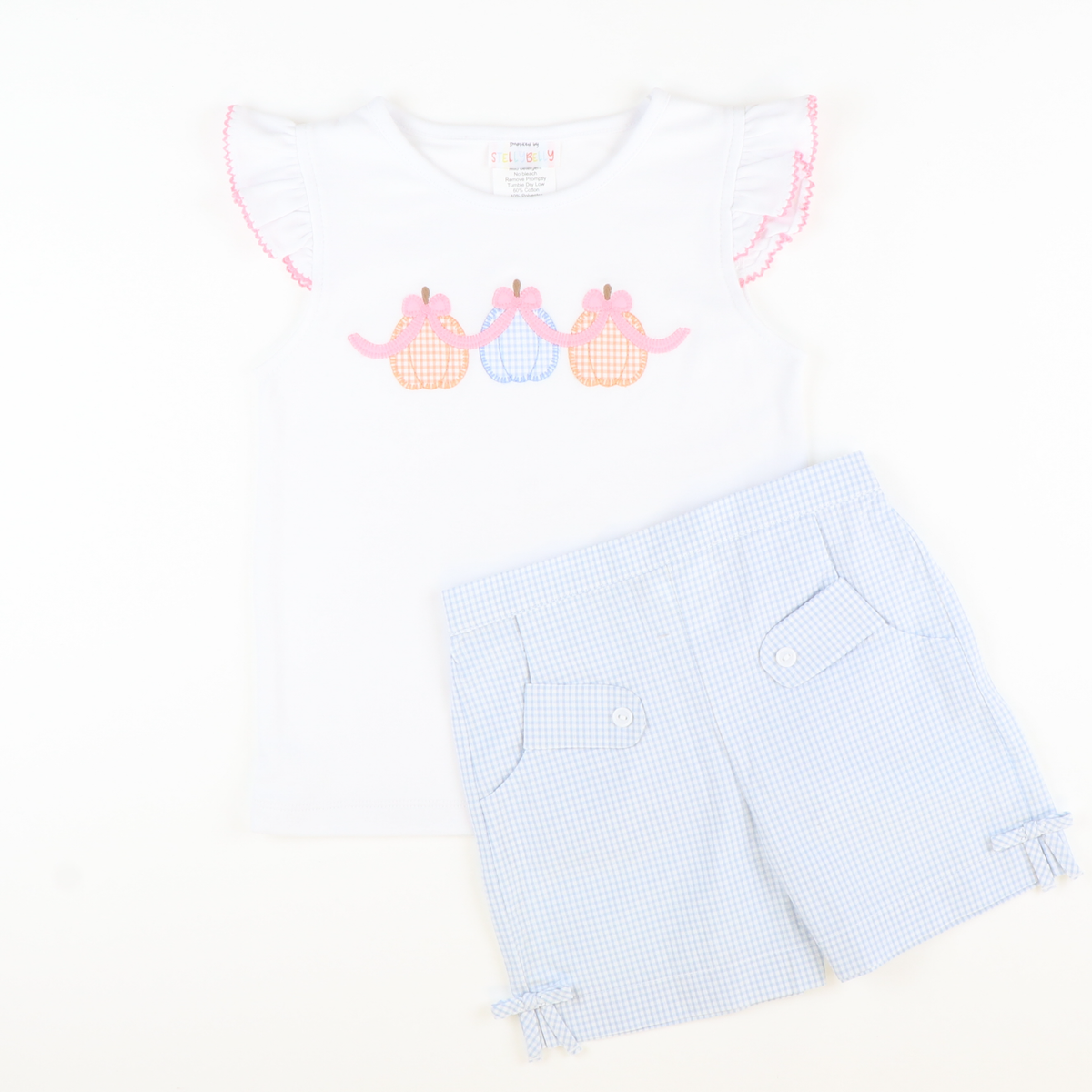Pumpkins & Bows Appliqué Top